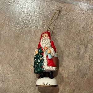 1991 Santa Claus Holiday Ornament Made in Korea